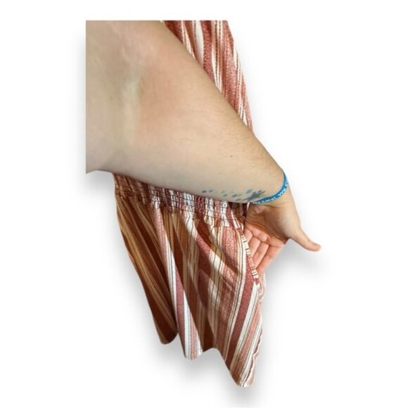 Women’s 2X Dusty Pink Orange Sleeveless Halter Romper With Pockets 2XL XXL 18 20 - Picture 2 of 8